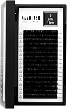 Falsche Wimpern D 0.07 (11 mm) - Nanolash Volume Lashes — Bild N1