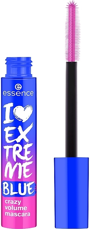 Wimperntusche für mehr Volumen - Essence I Love Extreme Blue Crazy Volume Mascara — Bild N1