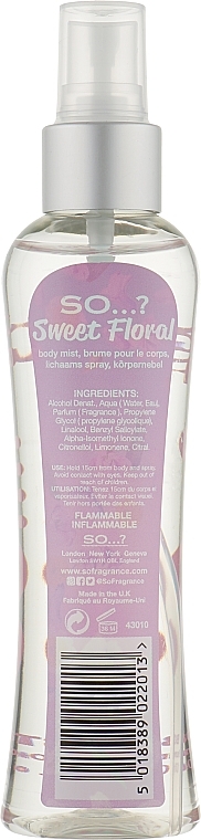 Körperspray - So...? Sweet Floral Body Mist — Bild N2