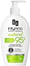Düfte, Parfümerie und Kosmetik Feuchtigkeitsspendendes natürliches Mizellen-Reinigungsgel für die Intimhygiene - AA Intymna Natural 95%
