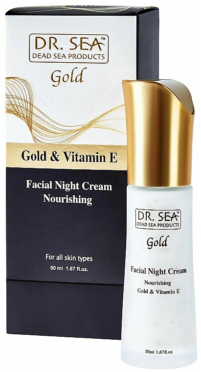 Nährende Nachtcreme mit Gold und Vitamin E - Dr.Sea Gold & Vitamin E Night Cream Nourishing — Bild N2