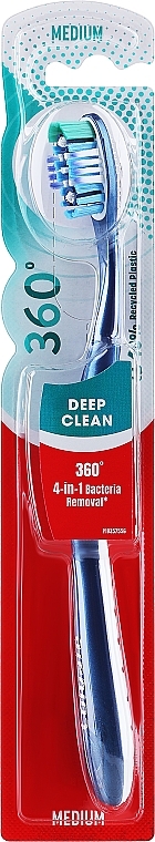 Zahnbürste dunkelblau - Colgate 360 Deep Clean Medium Toothbrush  — Bild N1