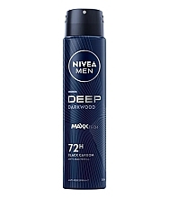 Düfte, Parfümerie und Kosmetik Deospray Antitranspirant für Männer - NIVEA MEN Deep Darkwood 72H Anti-Perspirant 