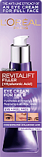 Augen- und Gesichtscreme ohne Geruch - L'Oreal Paris Revitalift Filler Eye Cream For Face — Bild N2