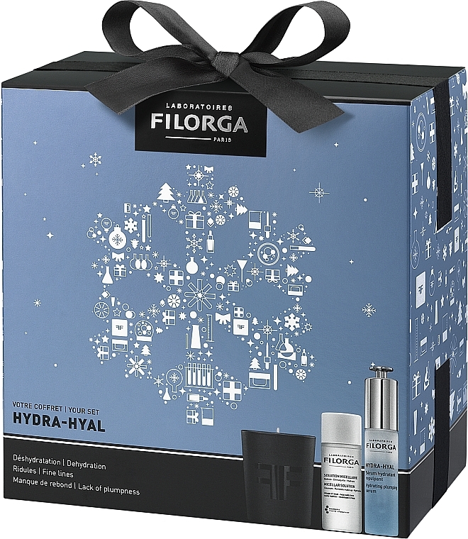 Set - Filorga Hydra-Hyal Set (f/ser/30ml + mic/water/50ml + candle/140g) — Bild N2