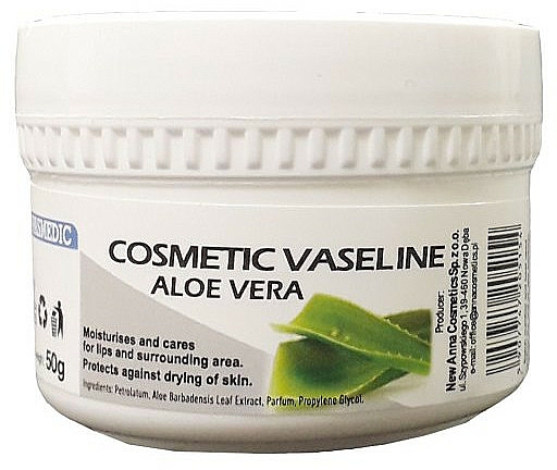 Gesichtscreme mit Aloe Vera - Pasmedic Cosmetic Vaseline Aloe Vera — Bild N2