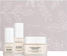 Nagellack-Set - Flanerie Christmas Set 3-step Night Care Routine (f/ser/30ml + eye/ser/20ml + f/cr/45ml) — Bild N1