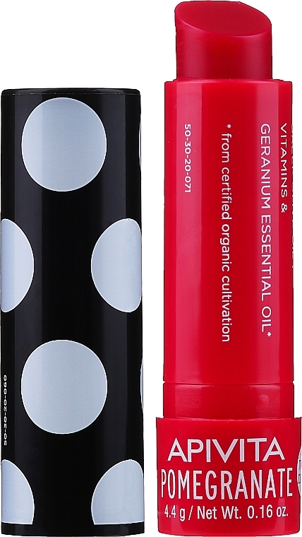 Feuchtigkeitsspendender Lippenbalsam mit Bio Granatapfelöl - Apivita Ruby Lips Limited Edition 40 Years Lip Care Pomegranate