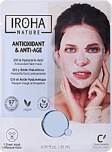 Düfte, Parfümerie und Kosmetik Anti-Falten Tuchmaske mit Hyaluronsäure - Iroha Nature Anti-Wrinkles Q10 Tissue Face Mask