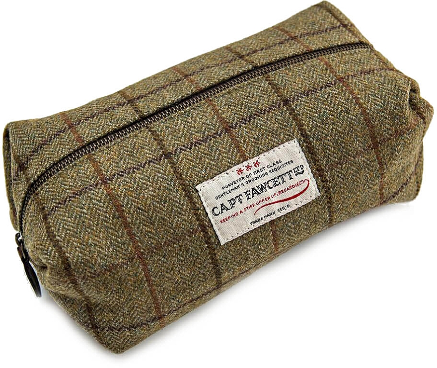 Tweed-Kosmetiktasche CF.318 - Captain Fawcett Tweed Wash Bag — Bild N1