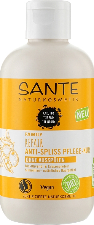 Regenerierende Haarlotion - Sante Repair Anti-Split-Intensive Hair Treatment Olive Oil & Pea Protein — Bild N1
