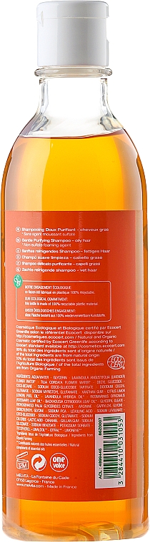 Zartes Shampoo für fettiges Haar mit Zitrone und Rosmarin - Melvita Hair Care Gentle Purifyng Shampoo — Bild N2