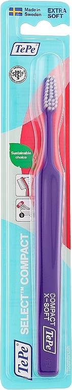 Zahnbürste extra weich violett - TePe Compact X-Soft Toothbrush  — Bild N1