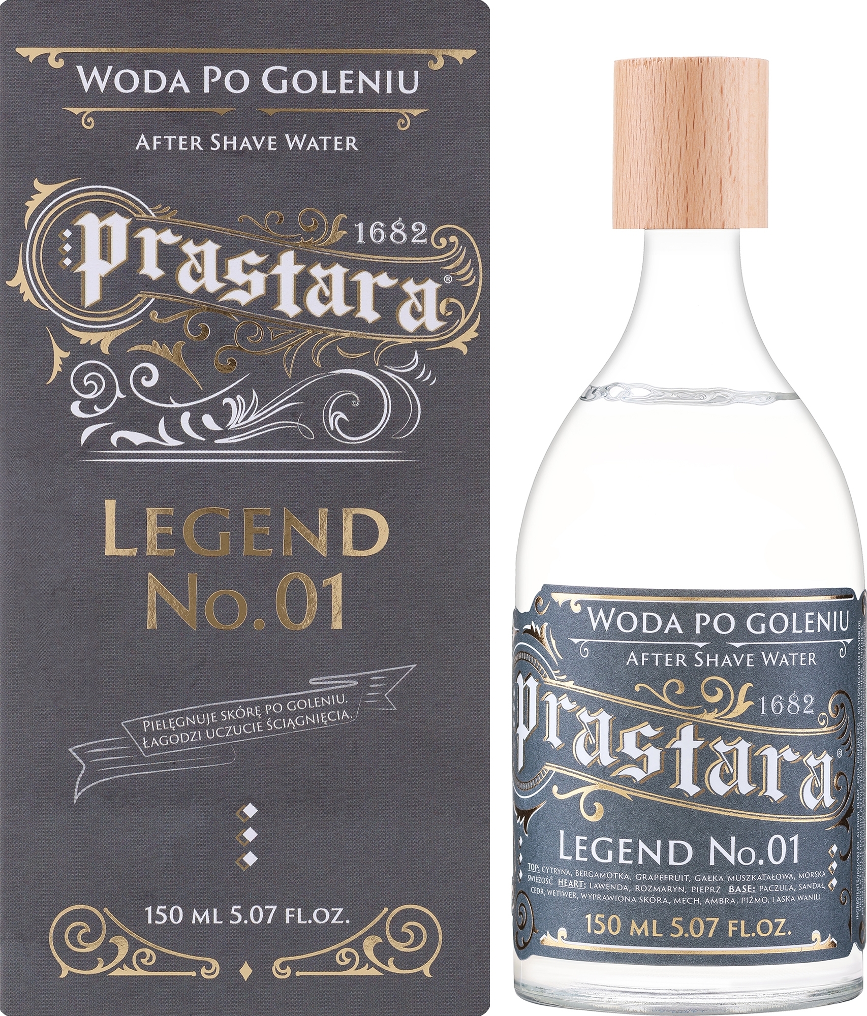 Prastara Legend No.01  - After Shave Wasser — Bild 150 ml