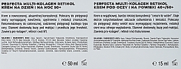 Gesichtspflegeset - Perfecta Multi-Collagen Retinol 50 + (Gesichtscreme für Tag und Nacht 50ml + Augencreme für Tag und Nacht 15ml) — Bild N3