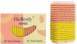 Haargummis orange und gelb 20 St. - Bellody Minis Hair Ties Orange & Yellow Mixed Package — Bild N1