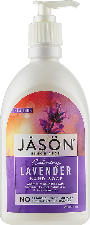 Antiseptische beruhigende flüssige Handseife mit Lavendel - Jason Natural Cosmetics Calming Lavender Hand Soap — Bild N1