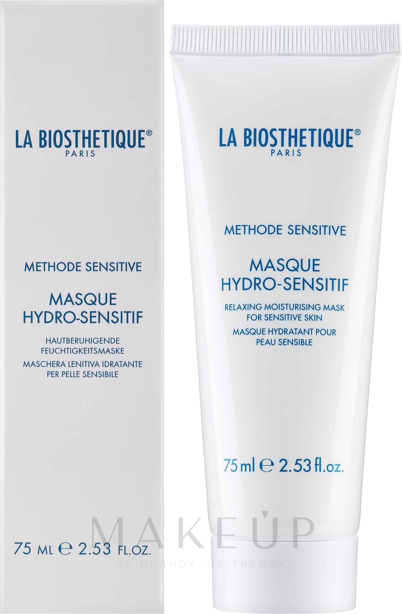 Beruhigende und feuchtigkeitsspendende Gesichtsmaske für empfindliche Haut - La Biosthetique Hydro-Sensitif Relaxing Mask — Bild 75 ml