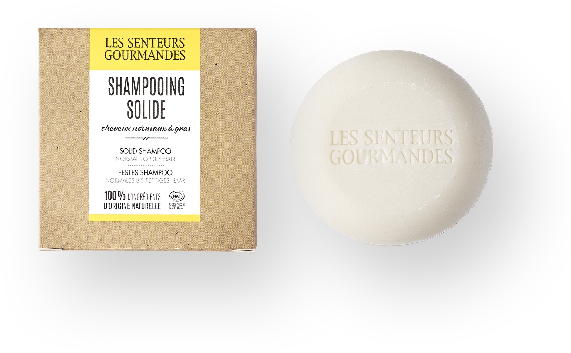 Festes Shampoo für fettiges Haar - Les Senteurs Gourmandes Solid Shampoo Normal To Oily Hair — Bild 75 g