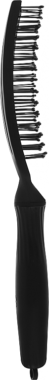 Stylingbürste mit doppelten Nylonborsten - Olivia Garden Finger Brush Medium Black — Bild N1