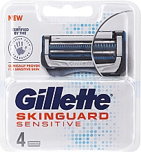 Düfte, Parfümerie und Kosmetik Ersatzklingen 4 St. - Gillette SkinGuard Sensitive