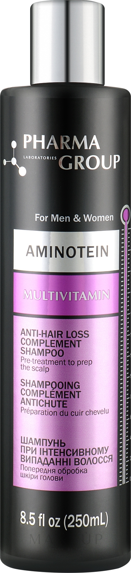 Shampoo gegen Haarausfall - Pharma Group Laboratories Aminotein + Multivitamin Shampoo — Bild 250 ml
