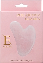 Gua Sha Massageplatte Rosenquarz - Eclat Skin London Rose Quartz Gua Sha  — Bild N2