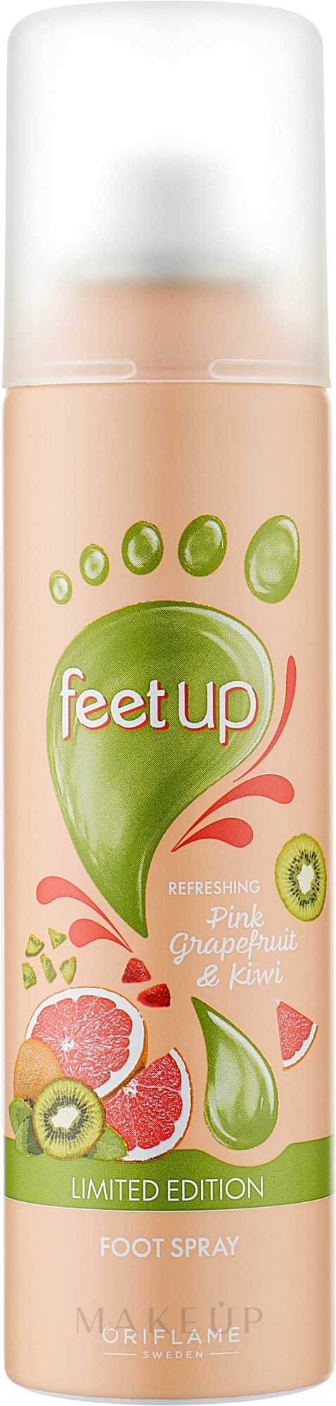Fußspray mit Grapefruit und Kiwi rosa - Oriflame Feet Up Refreshing Pink Grapefruit & Kiwi Foot Spray — Bild 150 ml