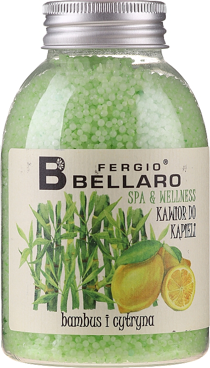 Entspannendes Badekaviar Bambus und Zitrone - Fergio Bellaro Bamboo and Lemon Bath Caviar