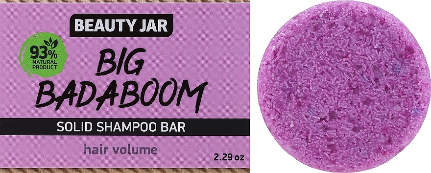 Festes Shampoo - Beauty Jar Big Badaboom Solid Shampoo Bar  — Bild N1