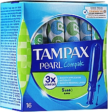 Tampons mit Applikator 16 St. - Tampax Compak Pearl Super — Bild N1