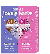 Düfte, Parfümerie und Kosmetik Revitalisierende Handbehandlung - Floslek Lovely Hands (Handpeeling 50g + Handmaske 50ml) 