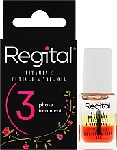Dreiphasiges Nagel- und Nagelhautöl mit Vitamin E - Regital Three-phase Cuticle And Nail Oil — Bild N2