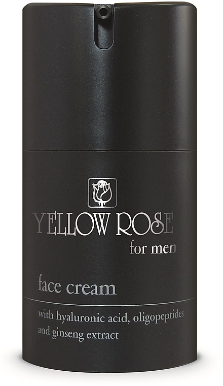 Feuchtigkeitsspendende und straffende Anti-Falten Gesichtscreme für Männer mit Hyaluronsäure, Ginsengextrakt und Oligopeptiden - Yellow Rose Face Cream For Men — Bild N1