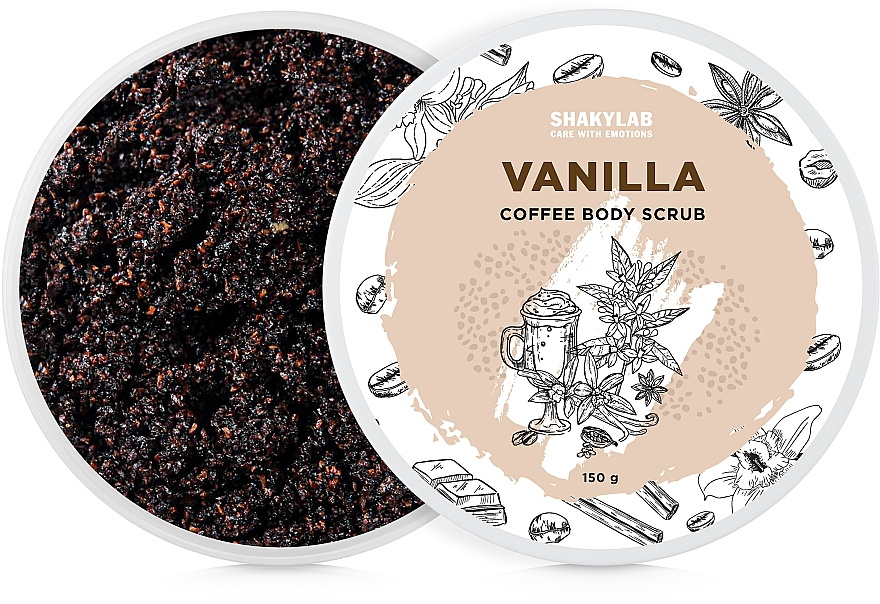 Körperpeeling mit Kaffee Vanilla - SHAKYLAB Coffee Scrub Vanilla — Bild N1