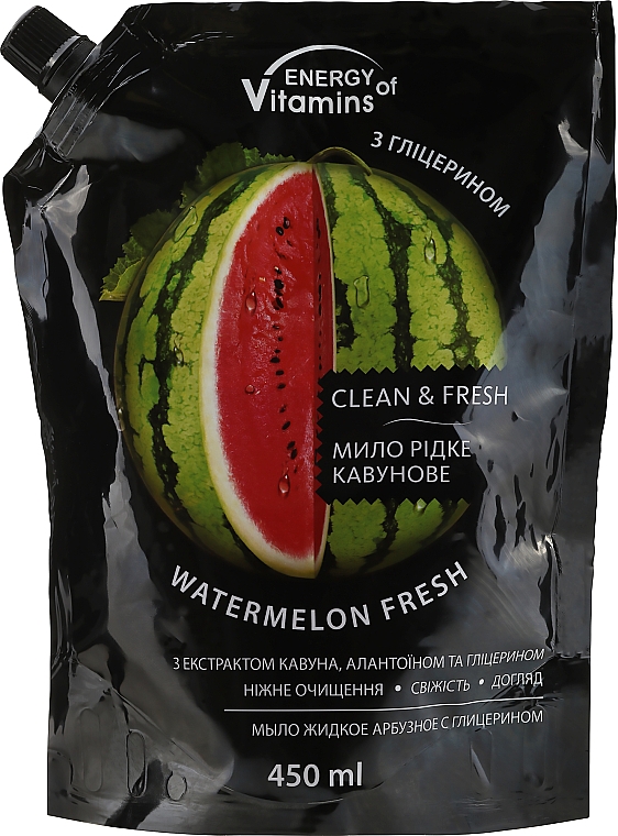 Flüssigseife Wassermelone (Doypack) - Leckere Geheimnisse Energy of Vitamins — Foto N2