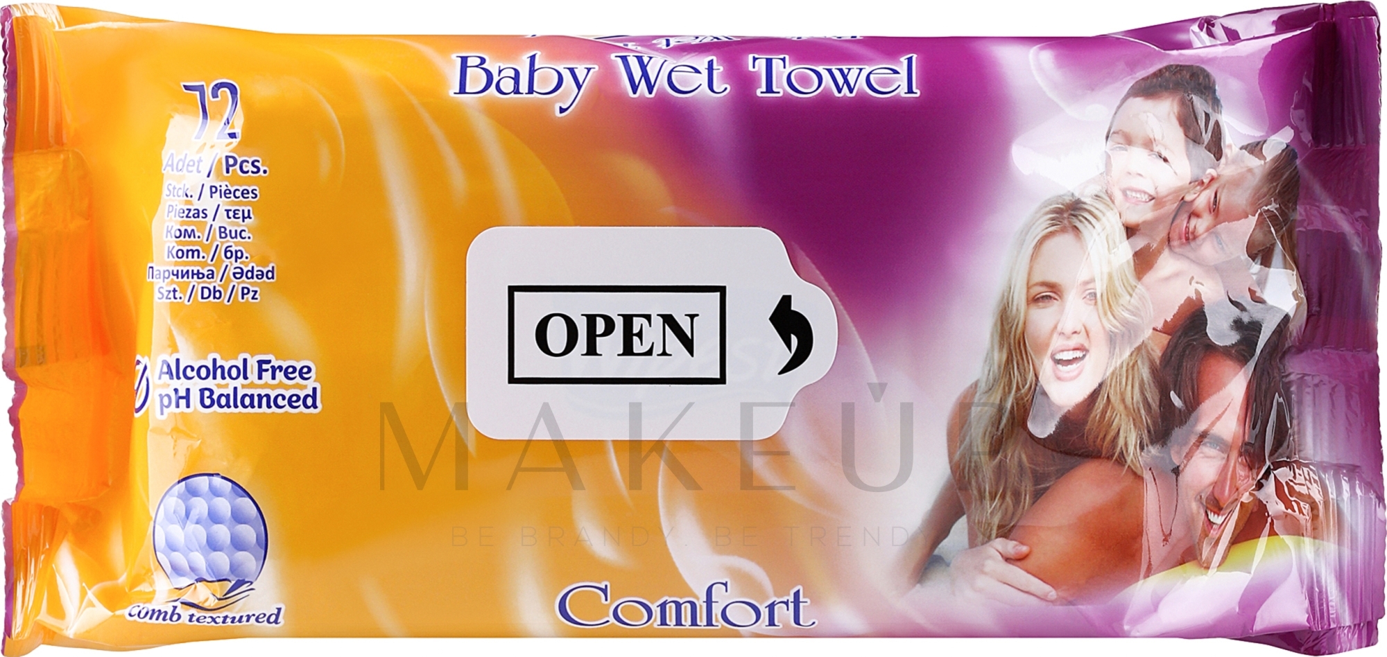 Feuchttücher für Babys Comfort 72 St. - Wipest Safe & Healthy Wet Towel — Bild 72 St.