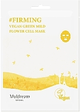 Tuchmaske für das Gesicht - Muldream Vegan Green Mild Flower Cell Mask — Bild N1