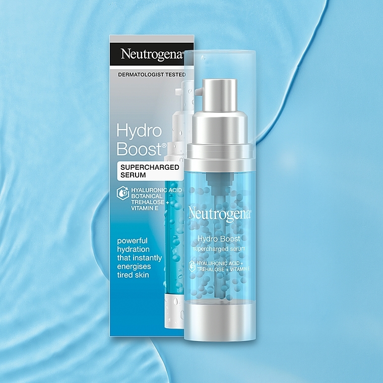 Intensiv feuchtigkeitsspendender Gesichtsbooster mit Hyaluronsäure und Vitamin E - Neutrogena Hydro Boost Supercharged Booster — Bild N6