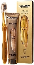 Düfte, Parfümerie und Kosmetik Set - Curaprox Curasept Gold Whitening Luxury (t/paste/75ml + toothbrush)