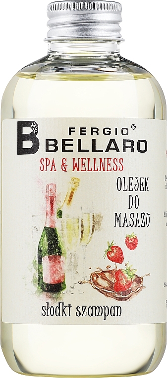 Massageöl mit Vitamin E und Arganöl - Fergio Bellaro Massage Oil Sweet Champagne