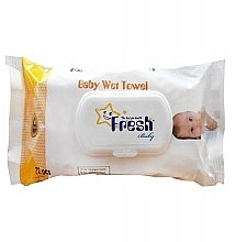 Düfte, Parfümerie und Kosmetik Feuchttücher mit Deckel gelb 72 St. - Fresh Baby