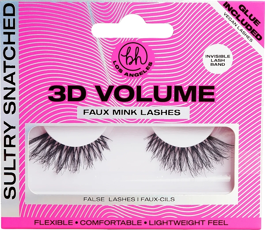 Künstliche Wimpern - BH Cosmetics 3D Volume Faux Mink Lashes Sultry Snatched — Bild N1