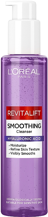 Gel zur Reinigung und Nährung der Gesichtshaut	 - L`Oreal Paris Revitalift Smoothing Cleanser — Bild N1