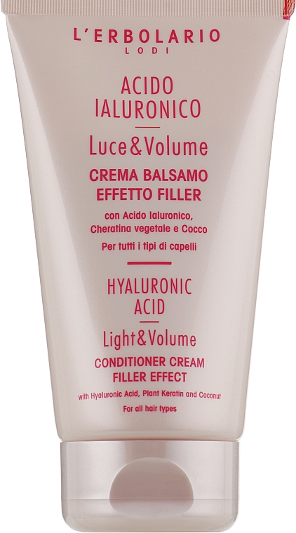 Conditioner für das Haar - L'Erbolario Hyaluronic Acid Light & Volume Filler Effect Conditioner Cream — Bild N1