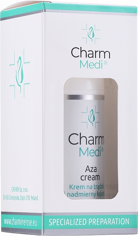 Creme gegen Akne und übermäßige Seborrhoe - Charmine Rose Charm Medi Aza Cream — Bild N1