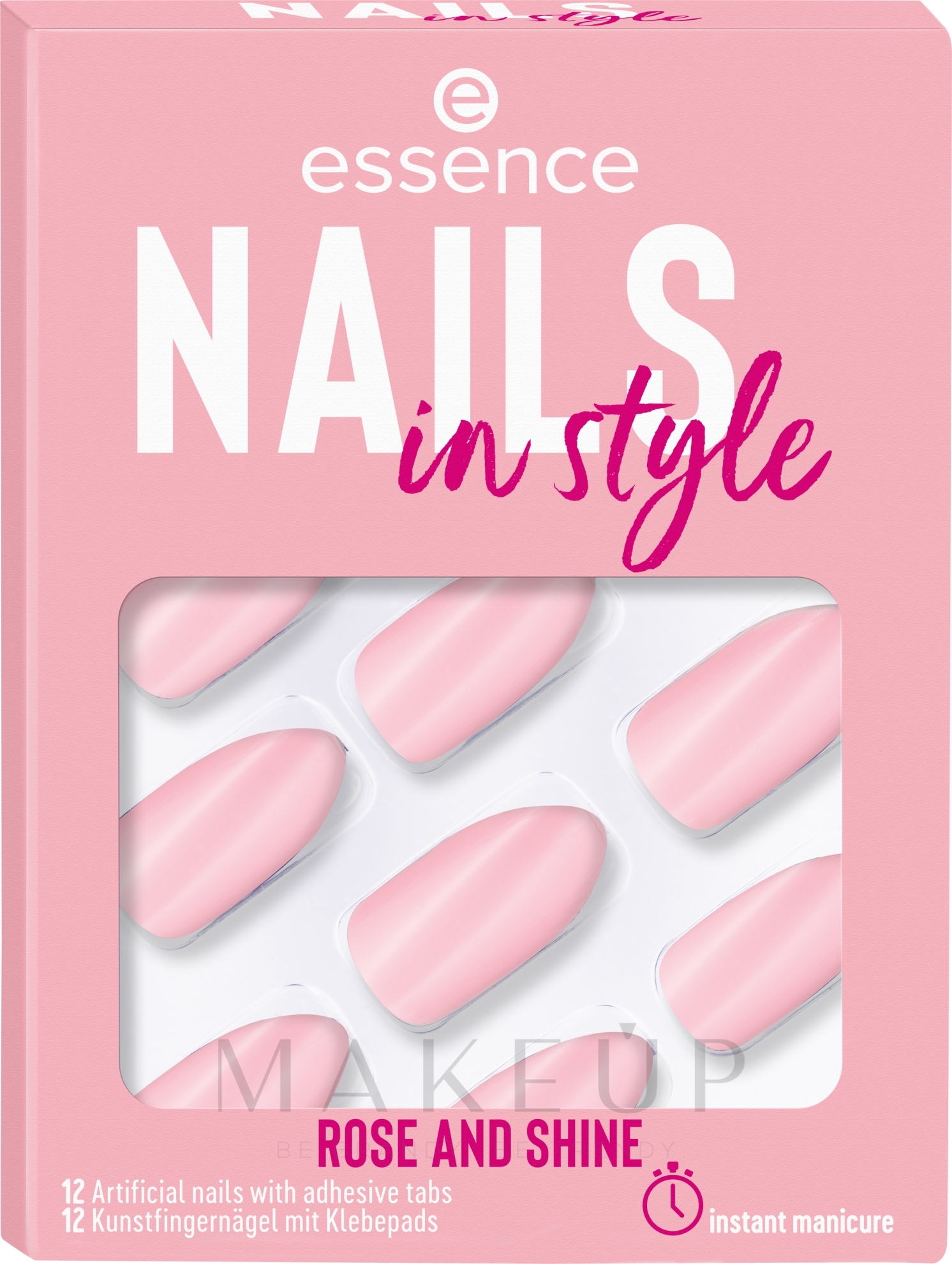 Kunstfingernägel mit Klebepads - Essence Nails In Style Rose In Style  — Bild 12 St.