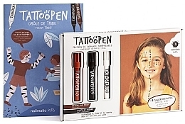 Make-up-Marker-Set schwarz, weiß, braun - Nailmatic Funny Tribe (Make-up-Marker 3x11g + Buch 1 St.)  — Bild N1