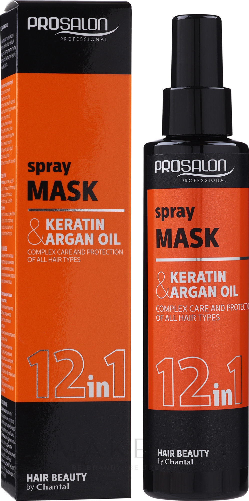 12in1 Spraymaske für das Haar ohne Ausspülen - Prosalon Hair Mask In Spray 12in1 — Foto 150 g