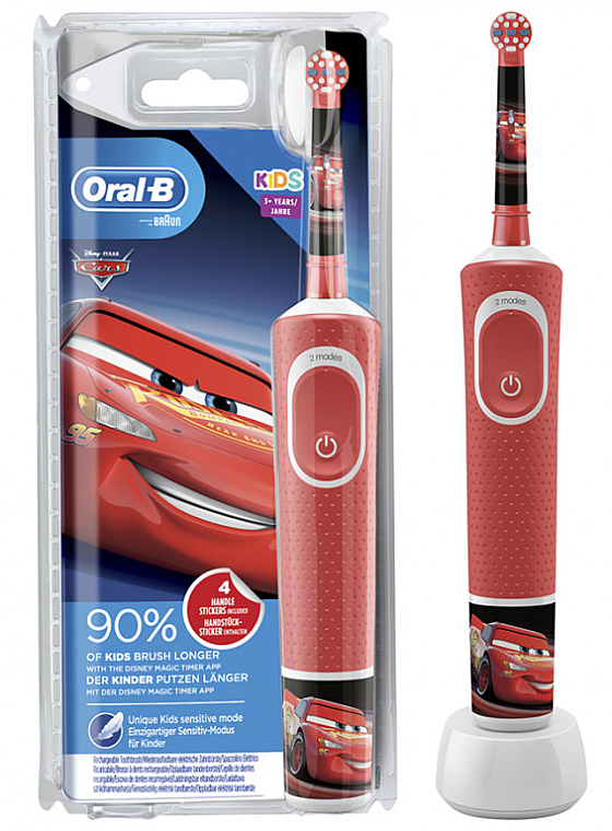 Elektrische Zahnbürste Autos - Oral-B D100 Kids Cars  — Bild N1